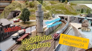 Modellbahn Steinburg.  Fahrszenen an Pfingsten'24