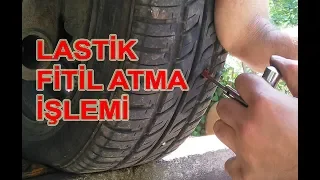 Lastik Fitil Atma İşlemi | Patlak Lastik Tamir İşlemi Nasıl Yapılır