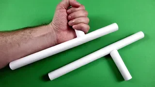 How to Make a Paper Tonfa (Paper Ninja Weapon) - Easy Tutorials