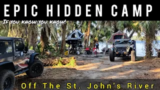 Epic Hidden Camp Spot In Florida Off The St. Johns River | #epic #camping #overland #adventure