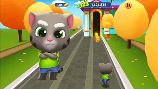 Talking Tom Gold Run Gameplay - Tom vs Water Park vs Lunar New Year - Full Screen