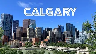 Calgary, Alberta, Canada - Driving in Downtown