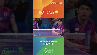 What a save 🤯 #ITTFWorlds2022 #Chengdu2022 #Shorts