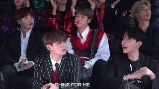 2018 MGA BTS(Suga,Jin,jk,j-hope,RM) reaction to Twice "dance the night away"