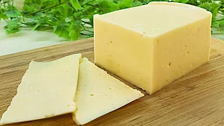 delicious and quick recipe for homemade cheese, only 2 ingredients, 10 min of work - without rennet