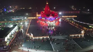 Diwali festival 2021 from the sky India. Vrindavan. Праздник Дивали с высоты. 4.11.21