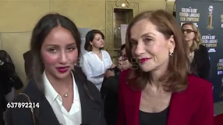 Isabelle Huppert  - Pre Golden Globes