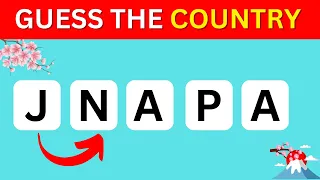 Can You Guess the Country By its Scrambled Name? Jumbled Words Quiz