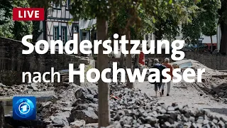 Sondersitzung im NRW-Landtag nach der Hochwasserkatastrophe