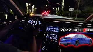 An Elevated Visual Experience - 2022 Audi S8 Night Driving Impressions