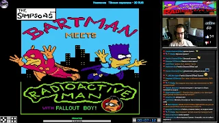 The Simpsons: Bartman Meets Radioactive Man прохождение | Игра на (Dendy, Nes, Famicom) Стрим RUS