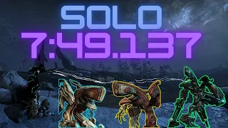 Solo 1x3 (7:49.137 RT) | Warframe Eidolon Speedrun