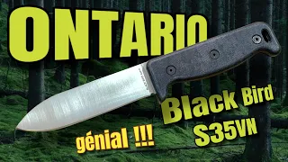 ONTARIO "Black Bird S35VN" ... ne cherchez plus c'est le couteau qu'il vous faut !!!