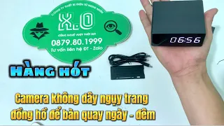 Camera Nguỵ Trang Đồng Hồ Để Bàn G10 Mẫu Mới Nhất Hình Ảnh 4K Xem Trực Tiếp Từ Xa Trên Điện Thoại