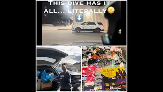 DUMPSTER DIVIN// FROM OVERFLOWING DUMPSTERS TO THE POLICE SHOWING UP!!! THIS DIVE WAS INSANE!!!!😱