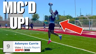 I Mic'd Up the #9 Ranked CB in the NATION!