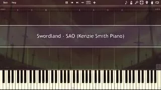 Swordland [EASIER VERSION] - Sword Art Online [Piano Tutorial] (Synthesia)