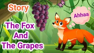 The Fox and the Grapes English Story | Short Story for Kids