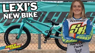 Pro BMX Racer Lexis Colby's new 2024 Pro BMX Racing Bike