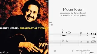 Transcription // MOON RIVER  - Barney Kessel