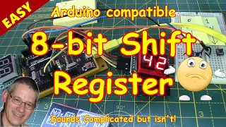 #251 8-bit Shift Register for your Arduino's LEDs or 7-Segment Display