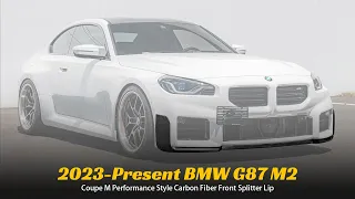 Extreme Online Store 2023-Present BMW G87 M2 M Performance Style Carbon Fiber Front Splitter Lip