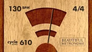 130 BPM 4/4 Wood Metronome HD