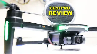 This GPS Camera Drone has a Speaker & Camera Gimbal?  GD91 PRO Review