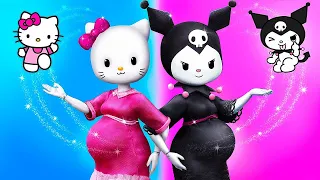 Hello Kitty y Kuromi se Convierten en Mamás / 31 Manualidades Para LOL OMG