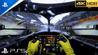 (PS5)F1 23 | in RAIN Looks Real Life Ultra Realistic Graphics Gameplay 4K 60FPS