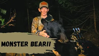 MASSIVE U.P Michigan Black Bear with a BOW!! [FIRST BEAR!] // Blade 'N Bullet