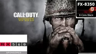 Call of Duty World War II Gameplay on AMD FX 8350/RX 560 4GB (1080P BENCHMARK)