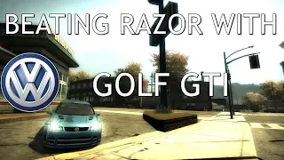 NFS MW Beating Razor With Golf GTI (Junkman Parts)
