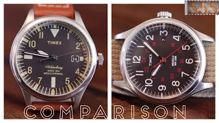 Timex Comparison! Red Wing + Timex 38mm vs. Waterbury United Field Watches