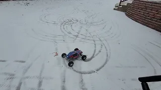 axial capra formula off-road in the snow