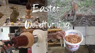 Woodturning - Easter Egg from Black Cherry Shavings Encased in Resin