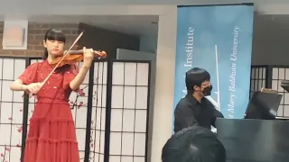 Audrey Ang’s performance in Heifetz Institute