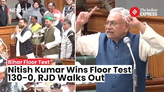 Nitish Kumar Wins Bihar Floor Test Amid RJD Walkout And MLA Defections