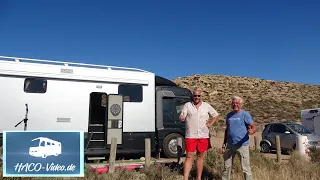 Pitch Snake Bay Spain! We visit Thomas with his Vario Mobil!