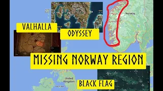 Map Size Comparison and the Missing Norway Region: Assassins Creed Valhalla