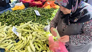 Turşuluk alıyoruz pazar alışverişi Taşköprü cuma pazarı