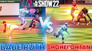 Babe Ruth VS Shohei Ohtani In MLB THE SHOW 22!