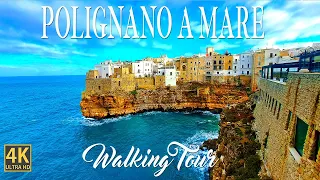 Polignano a Mare, ITALY, Puglia - 4K Ultra HD Walking Tour
