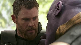 Avengers Infinity War (2018) Thanos Vs Thor, Thanos snaps his Fingers (clip)