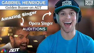 Gabriel Henrique is INCREDIBLE! Opera Singer Reaction (& Analysis) | AGT Golden Buzzer