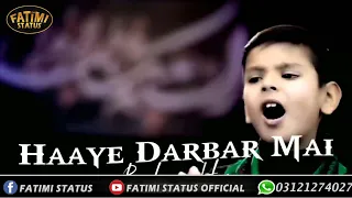 Ya Zehra (S.A) | Ayyam E Fatima (S.A) WhatsApp Status | #MujtabaHaider