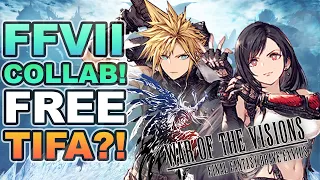 Final Fantasy Brave Exvius - War of the Visions - FFVII REMAKE Collaboration! Cloud and a Free Tifa!