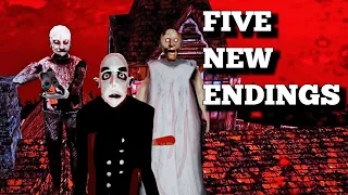 Granny 3 All 5 Endings in NIGHTMARE Mode - New Update