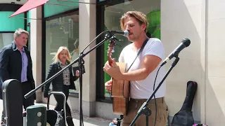 Kyle LIONHART & his amazing song Holding On Live From Grafton Street Dublin Summer is here Fantastic