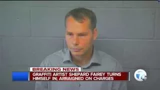 SHEPARD FAIREY ARRESTED/ CHARGED IN DETROIT RESPONSE